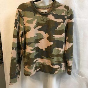 mile(s) by Madewell Camo French Terry Sweatshirt Sz M